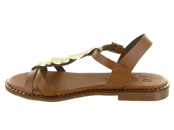 sandales et nu pieds - Confort - femme - Cuir - Marron - Oh my sandals5908502_4