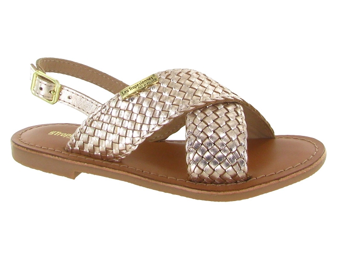 sandales et nu pieds -  - junior fille - Cuir - Or - Les tropeziennes