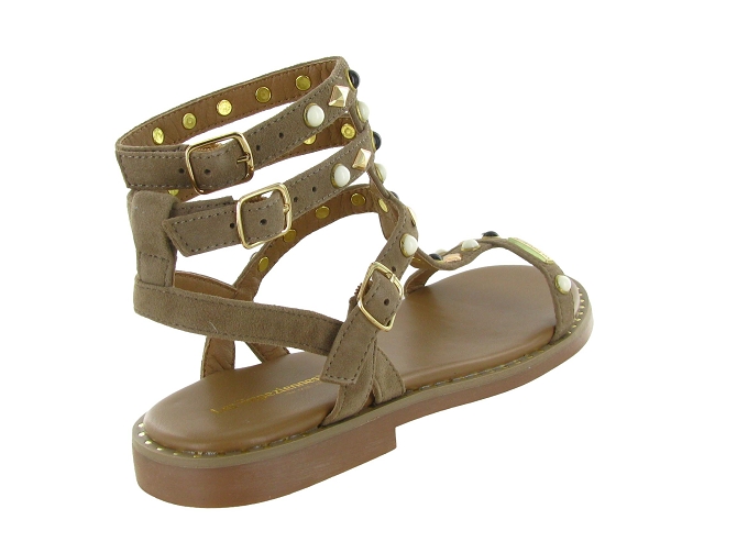 sandales et nu pieds - Confort - femme - Cuir - Beige - Les tropeziennes5909401_5