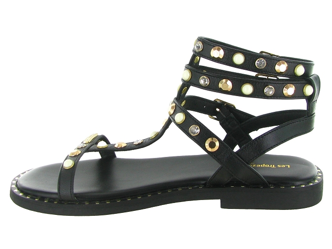 sandales et nu pieds - Confort - femme - Cuir - Noir - Les tropeziennes5909501_4