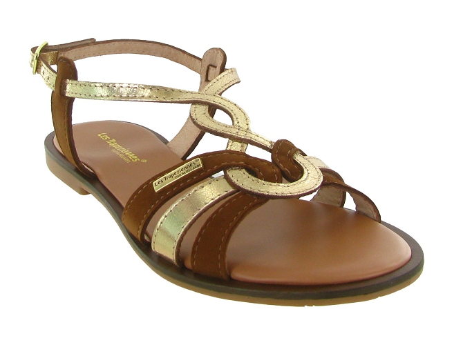 sandales et nu pieds - Casual - femme - Cuir - Marron - Les tropeziennes5909801_3