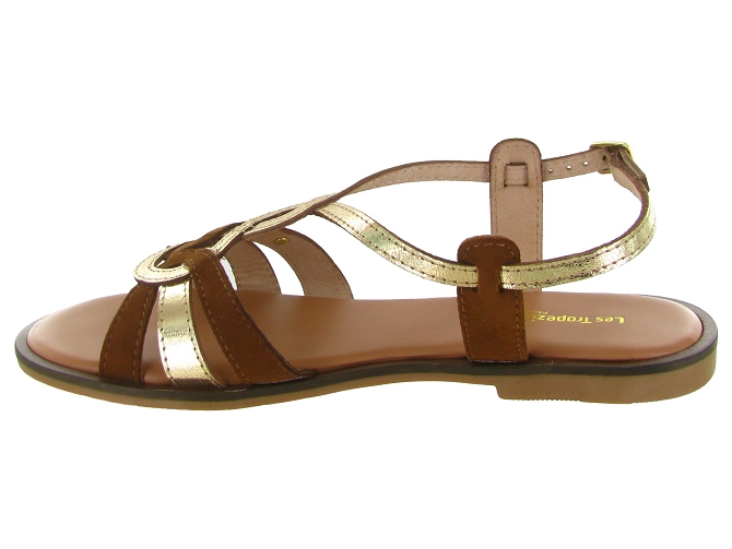 sandales et nu pieds - Casual - femme - Cuir - Marron - Les tropeziennes5909801_4