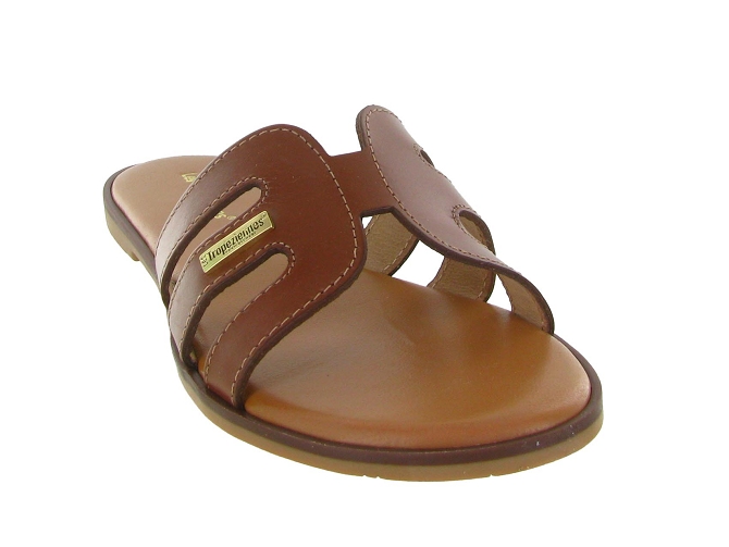 sandales et nu pieds - Mule Sabot - femme - Cuir - Marron - Les tropeziennes5910001_3