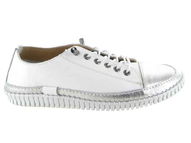 baskets et sneakers - Confort - femme - Cuir - Blanc - Hooper5911402_2