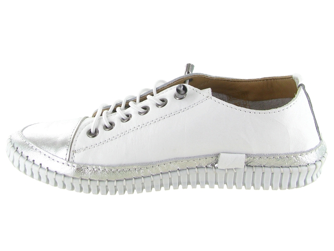 baskets et sneakers - Confort - femme - Cuir - Blanc - Hooper5911402_4