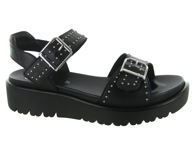 sandales et nu pieds - Casual - femme - Cuir - Noir - Ara