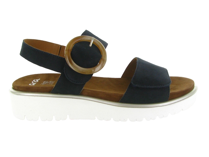 sandales et nu pieds - Casual - femme - Cuir - Bleu Marine - Ara5913501_2