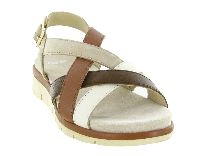 sandales et nu pieds - Confort - femme - Cuir - Crème - Ara5913801_3