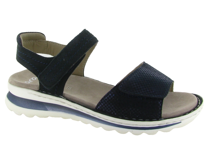 sandales et nu pieds - Confort - femme - Cuir - Noir - Ara