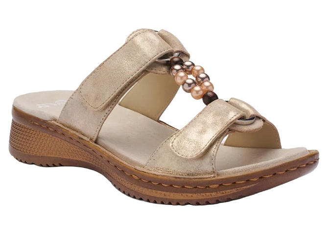 sandales et nu pieds - Mule Sabot - femme - Cuir - Beige - Ara