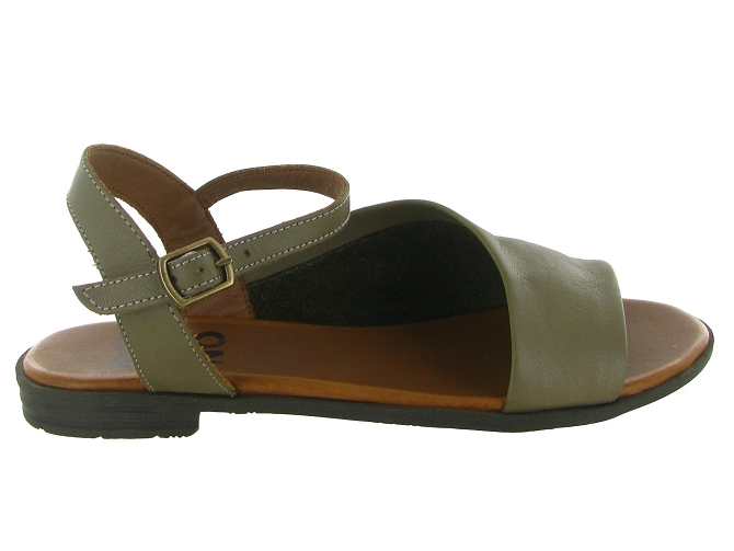 sandales et nu pieds - Casual - femme - Cuir laminé - Vert - Bueno5914401_2