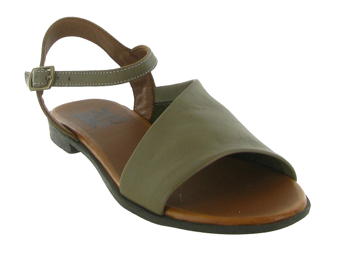 sandales et nu pieds - Casual - femme - Cuir laminé - Vert - Bueno5914401_3