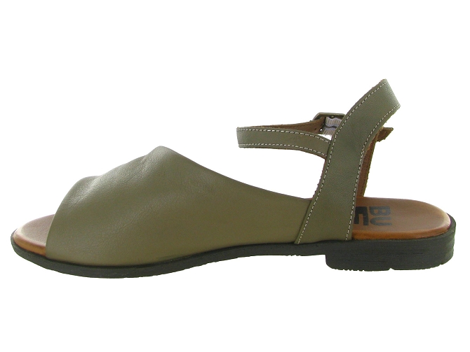 sandales et nu pieds - Casual - femme - Cuir laminé - Vert - Bueno5914401_4