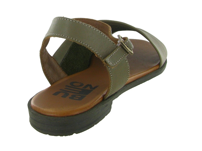 sandales et nu pieds - Casual - femme - Cuir laminé - Vert - Bueno5914401_5
