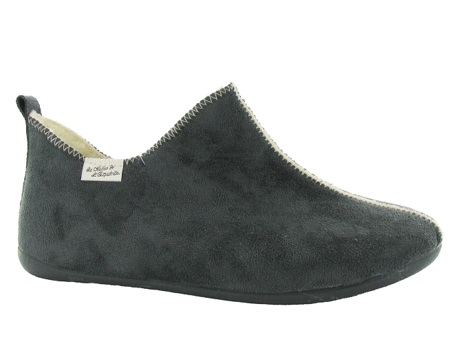 chaussons et pantoufles - Charentaise - femme - Synthétique - Gris - La maison de l espadrille5915501_2