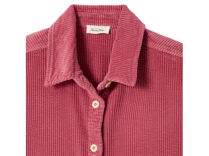 chemise - MANCHE LONGUE - vetement femme - Coton - Rose - American vintage5918401_2