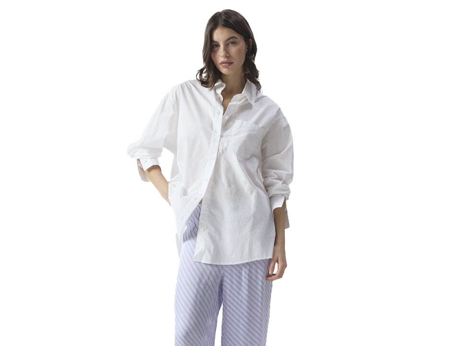 chemise - MANCHE LONGUE - vetement femme - Coton - Blanc - American vintage5918501_2