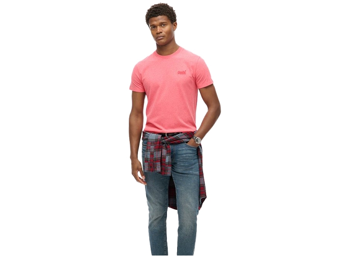 tee shirt - MANCHE COURTE - vetement homme - Coton - Rose - Superdry5919004_3