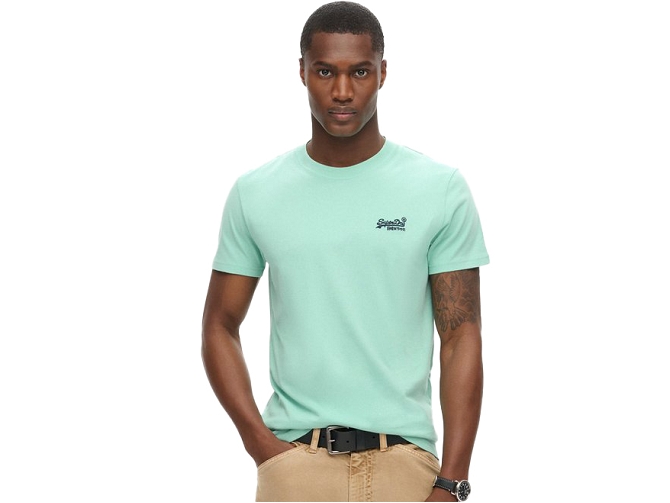 tee shirt - MANCHE COURTE - vetement homme - Coton - Vert - Superdry5919005_2