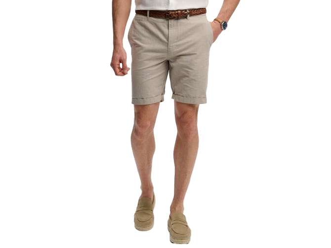 pantalon - SHORT - vetement homme - Coton - Beige - Superdry
