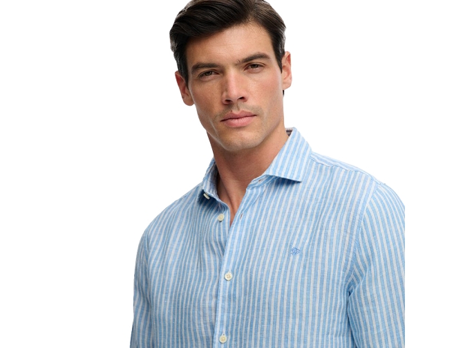 chemise - MANCHE LONGUE - vetement homme - Coton - Bleu - Superdry5919302_5