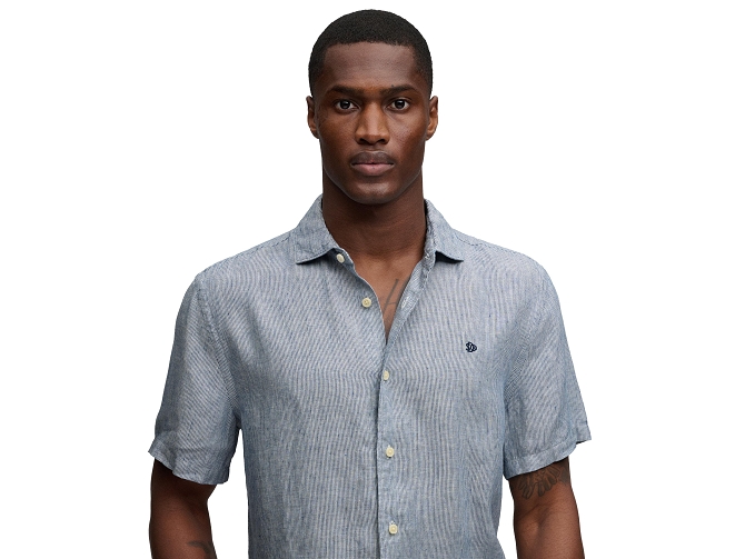 chemise - MANCHE LONGUE - vetement homme - Coton - Bleu - Superdry5919401_4