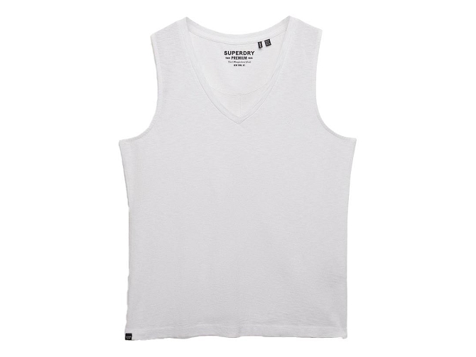 tee shirt - DEBARDEUR - vetement femme - Coton - Blanc - Superdry