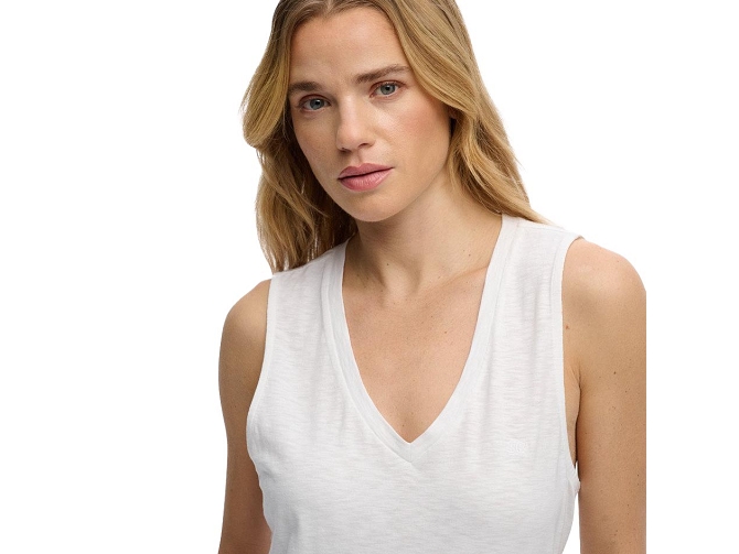 tee shirt - DEBARDEUR - vetement femme - Coton - Blanc - Superdry5919601_4
