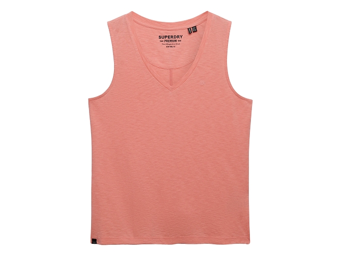 tee shirt - DEBARDEUR - vetement femme - Coton - Orange - Superdry
