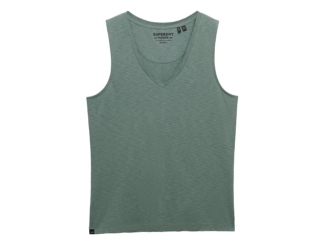 tee shirt - DEBARDEUR - vetement femme - Coton - Vert - Superdry