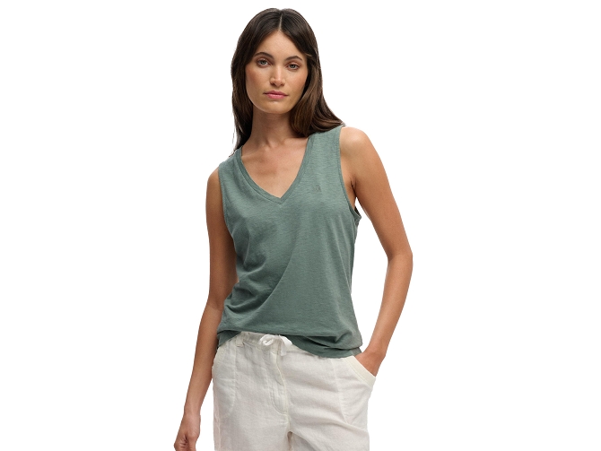 tee shirt - DEBARDEUR - vetement femme - Coton - Vert - Superdry5919603_2