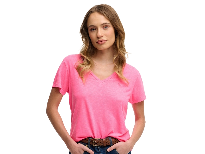 tee shirt - MANCHE COURTE - vetement femme - Coton - Rose - Superdry5919701_2