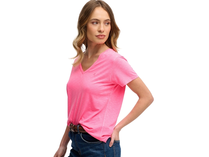 tee shirt - MANCHE COURTE - vetement femme - Coton - Rose - Superdry5919701_3