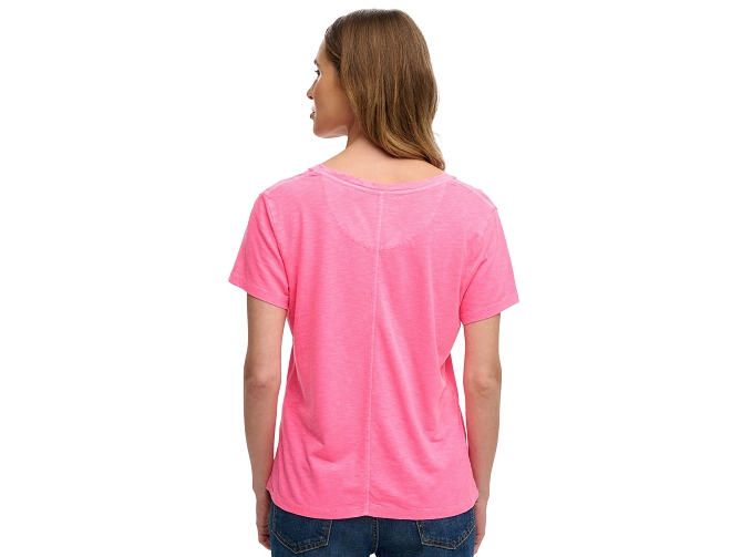 tee shirt - MANCHE COURTE - vetement femme - Coton - Rose - Superdry5919701_5