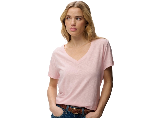 tee shirt - MANCHE COURTE - vetement femme - Coton - Rose - Superdry5919702_3