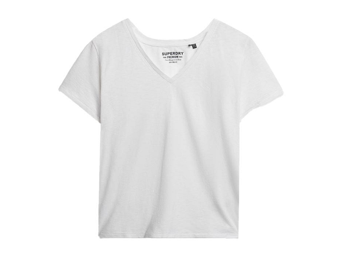 tee shirt - MANCHE COURTE - vetement femme - Coton - Blanc - Superdry