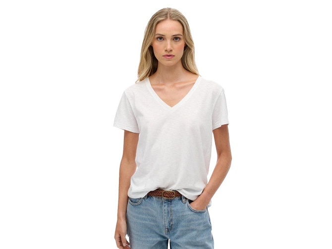 tee shirt - MANCHE COURTE - vetement femme - Coton - Blanc - Superdry5919703_2