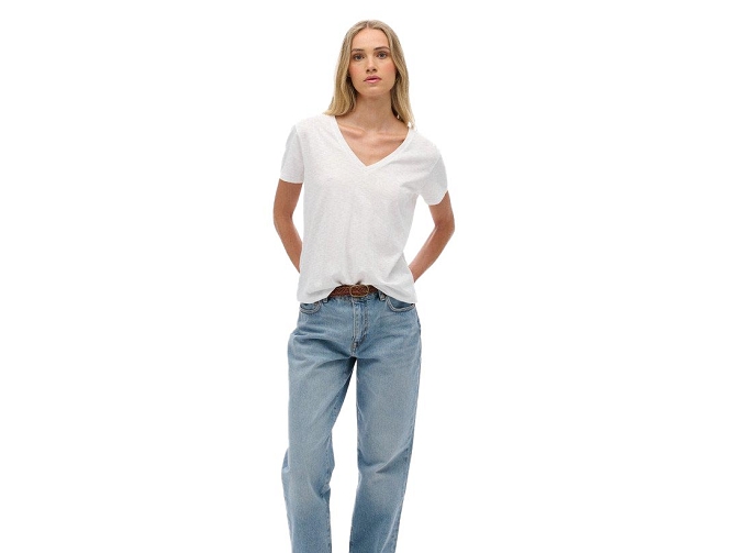 tee shirt - MANCHE COURTE - vetement femme - Coton - Blanc - Superdry5919703_4