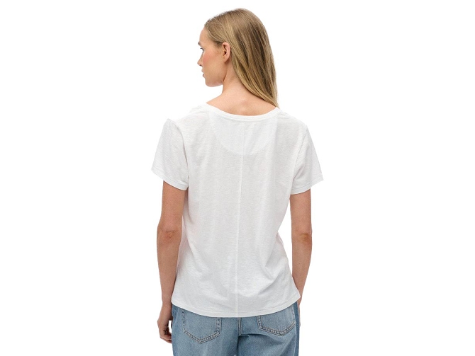 tee shirt - MANCHE COURTE - vetement femme - Coton - Blanc - Superdry5919703_5
