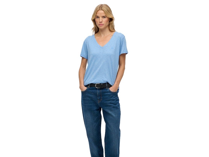tee shirt - MANCHE COURTE - vetement femme - Coton - Bleu - Superdry5919704_3