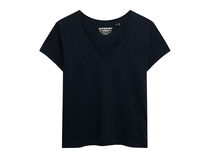 tee shirt - MANCHE COURTE - vetement femme - Coton - Bleu Marine - Superdry