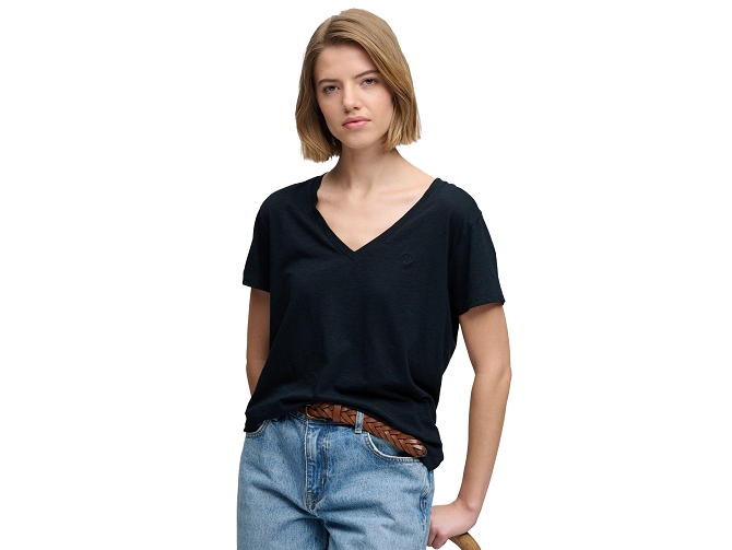 tee shirt - MANCHE COURTE - vetement femme - Coton - Bleu Marine - Superdry5919705_2