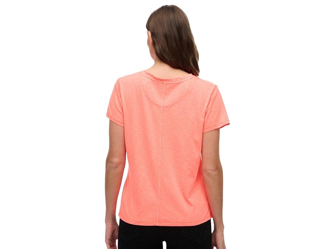 tee shirt - MANCHE COURTE - vetement femme - Coton - Corail - Superdry5919706_5