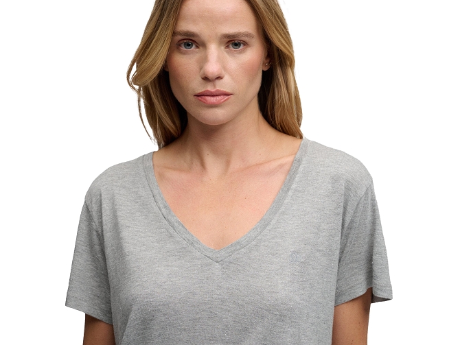 tee shirt - MANCHE COURTE - vetement femme - Coton - Gris - Superdry5919708_3