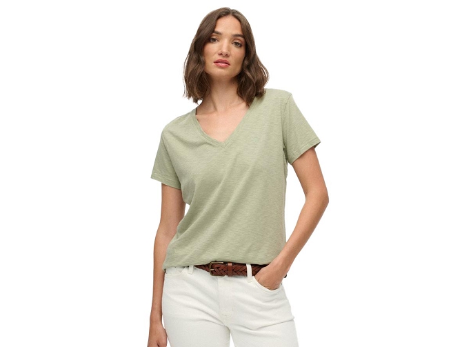 tee shirt - MANCHE COURTE - vetement femme - Coton - Vert - Superdry5919709_2