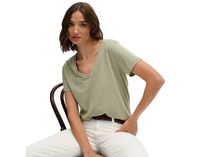 tee shirt - MANCHE COURTE - vetement femme - Coton - Vert - Superdry5919709_3