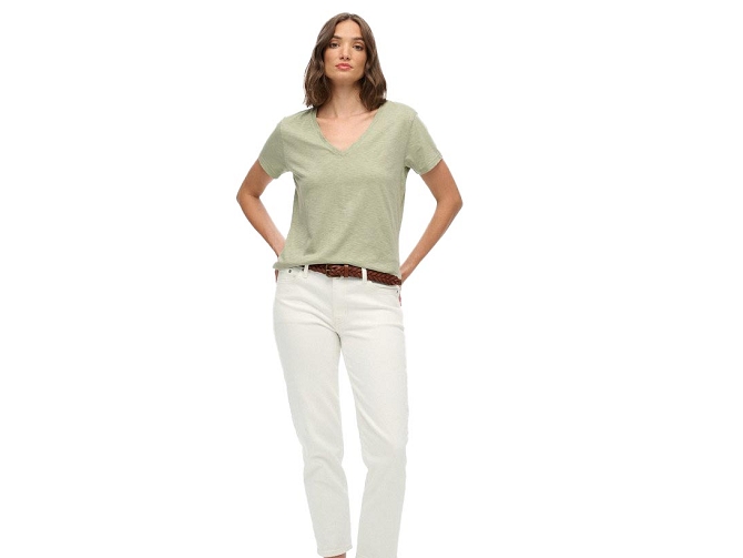 tee shirt - MANCHE COURTE - vetement femme - Coton - Vert - Superdry5919709_4