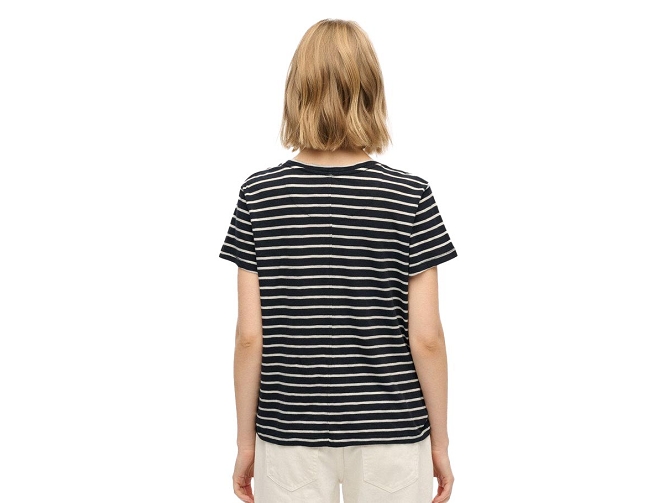 tee shirt - MANCHE COURTE - vetement femme - Coton - Rayée - Superdry5919710_5