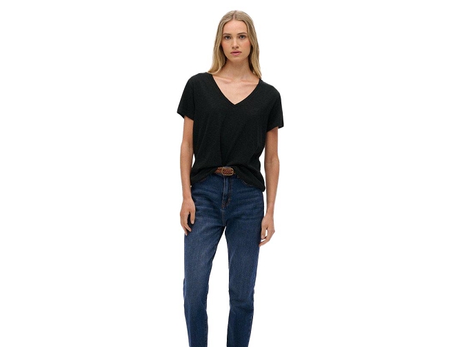 tee shirt - MANCHE COURTE - vetement femme - Coton - Noir - Superdry5919711_3