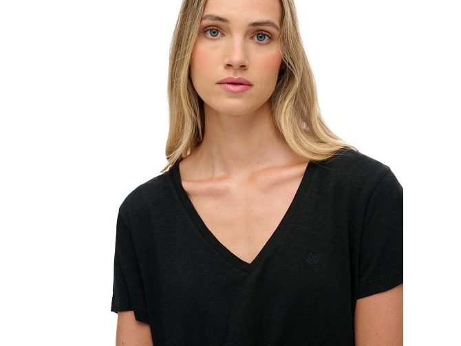 tee shirt - MANCHE COURTE - vetement femme - Coton - Noir - Superdry5919711_4